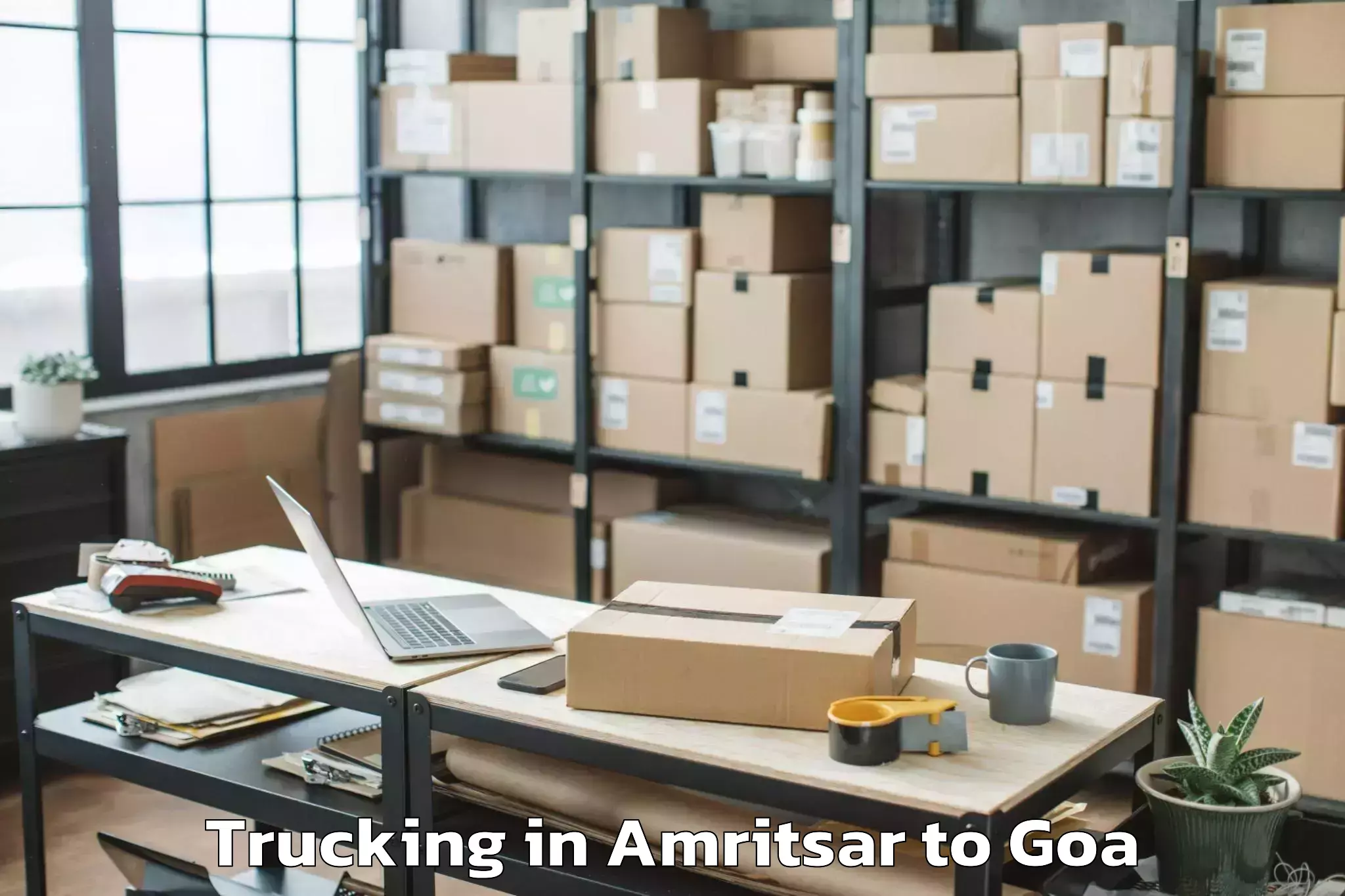 Leading Amritsar to Mopa Trucking Provider